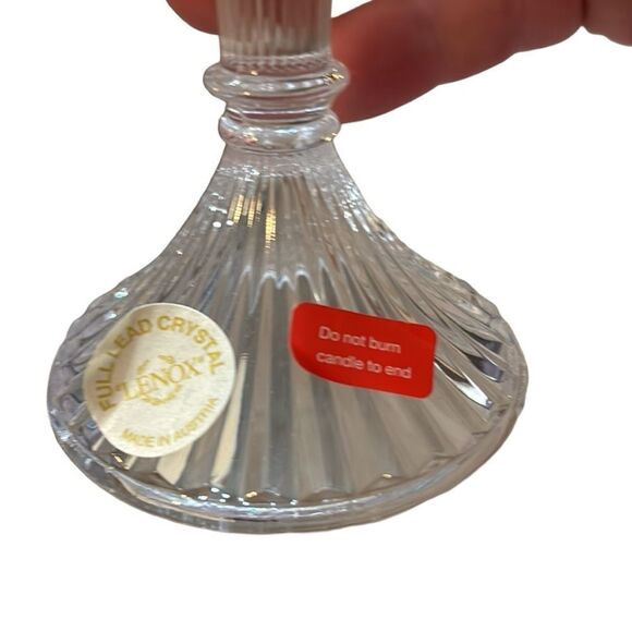 Lenox collections Lenox crystal candlestick 5.5” European full lead crystal - Picture 3 of 3